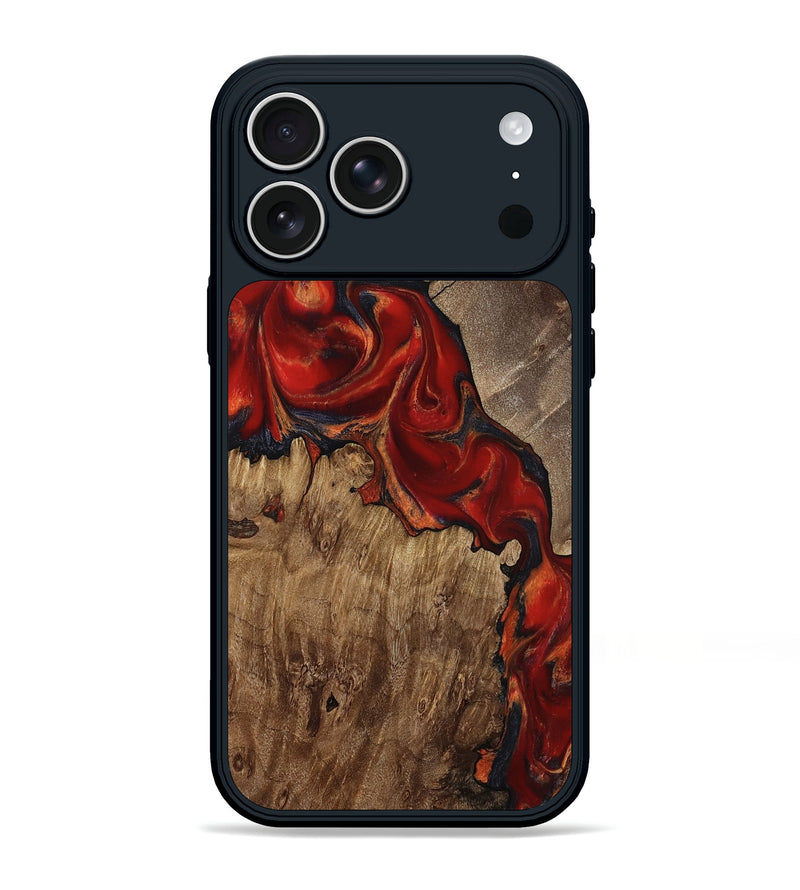 iPhone 17 Pro Max Wood Phone Case - Brooks (Red, 814635)