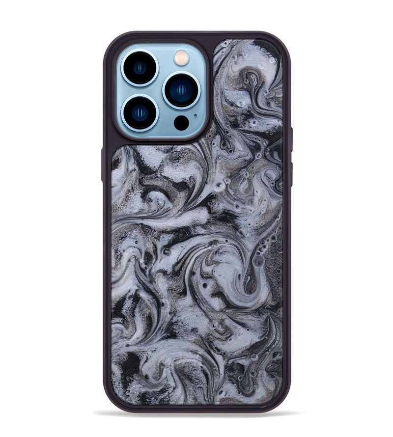 iPhone 14 Pro Max ResinArt Phone Case - Tammie (Black & White, 814638)