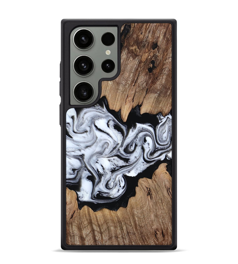 Galaxy S24 Ultra Wood Phone Case - Jeramie (Black & White, 814639)