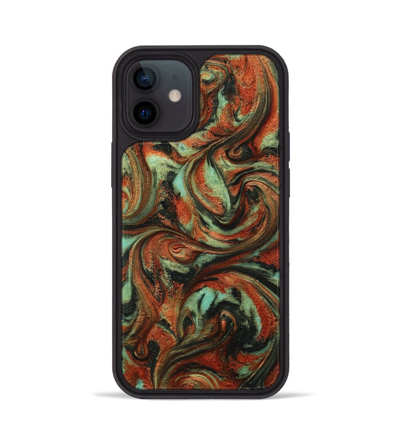 iPhone 12 ResinArt Phone Case - Bryana (Green, 814656)