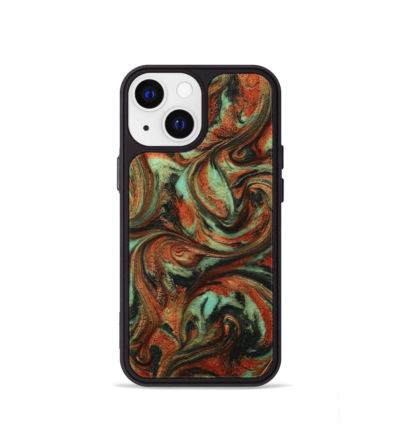 iPhone 13 mini ResinArt Phone Case - Bryana (Green, 814656)