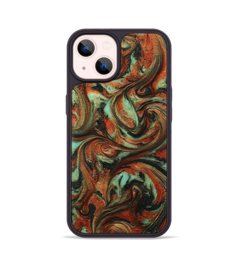 iPhone 14 ResinArt Phone Case - Bryana (Green, 814656)