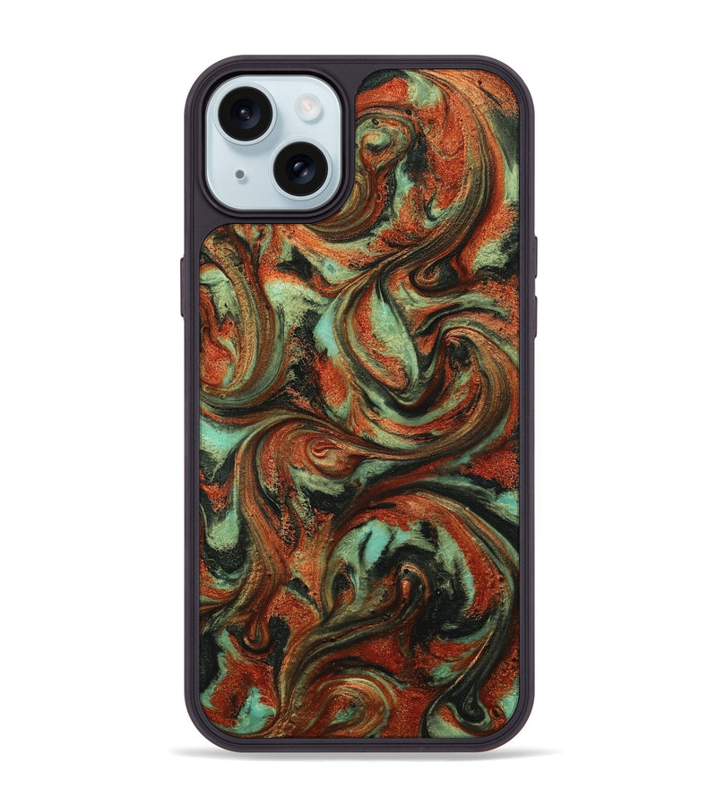 iPhone 15 Plus ResinArt Phone Case - Bryana (Green, 814656)