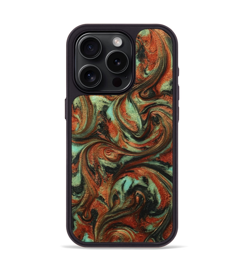 iPhone 15 Pro ResinArt Phone Case - Bryana (Green, 814656)