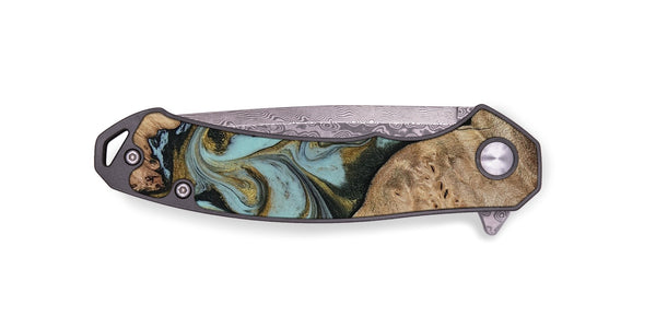 EDC Wood Pocket Knife - Mareli (Green, 814657)
