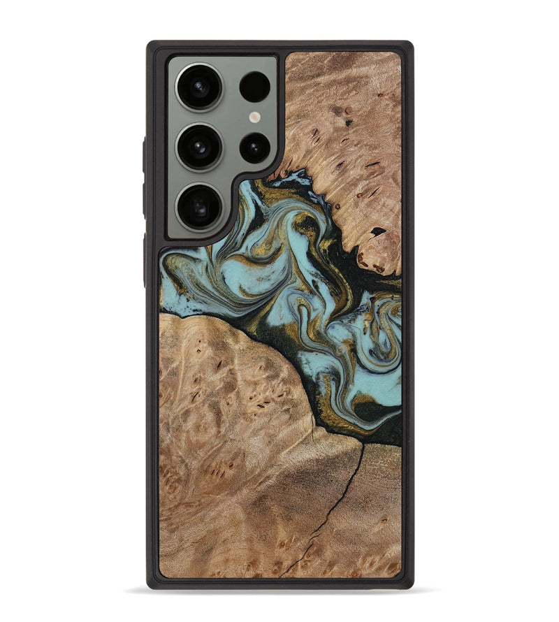 Galaxy S23 Ultra Wood Phone Case - Mareli (Green, 814657)