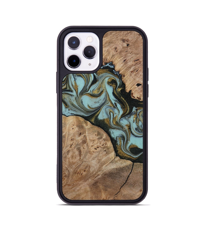 iPhone 11 Pro Wood Phone Case - Mareli (Green, 814657)