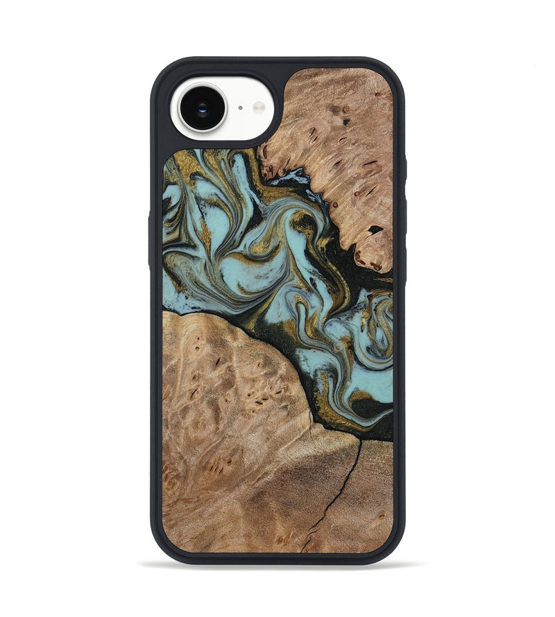 iPhone 16e Wood Phone Case - Mareli (Green, 814657)