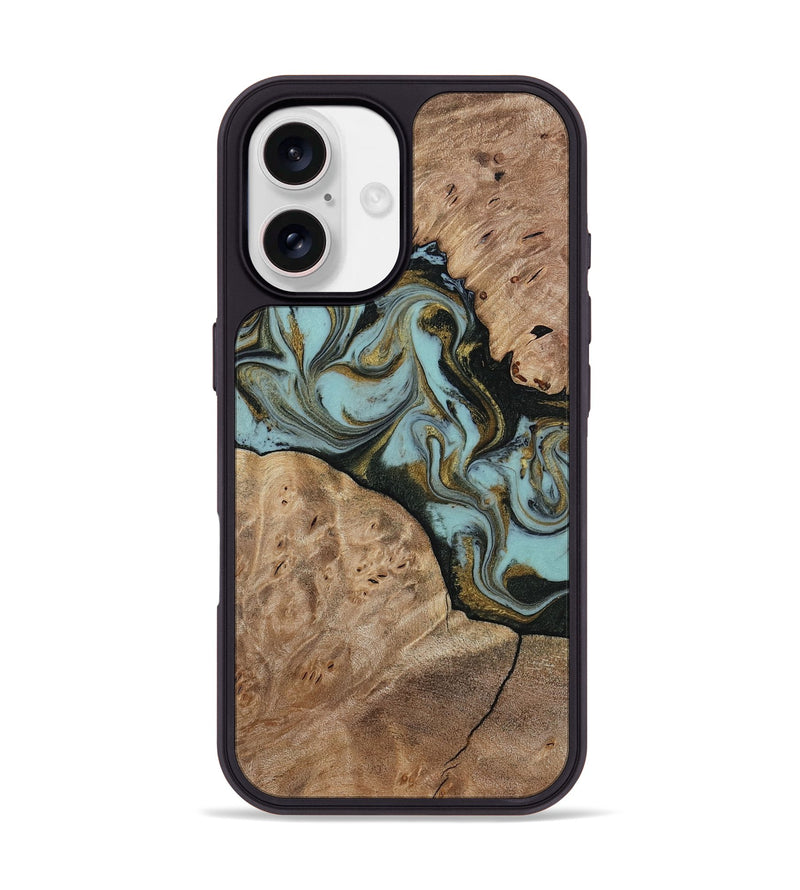 iPhone 17 Wood Phone Case - Mareli (Green, 814657)