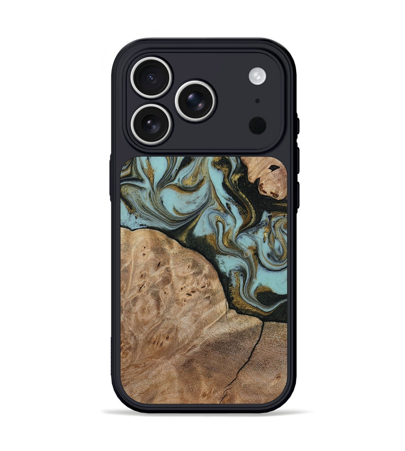 iPhone 17 Pro Wood Phone Case - Mareli (Green, 814657)