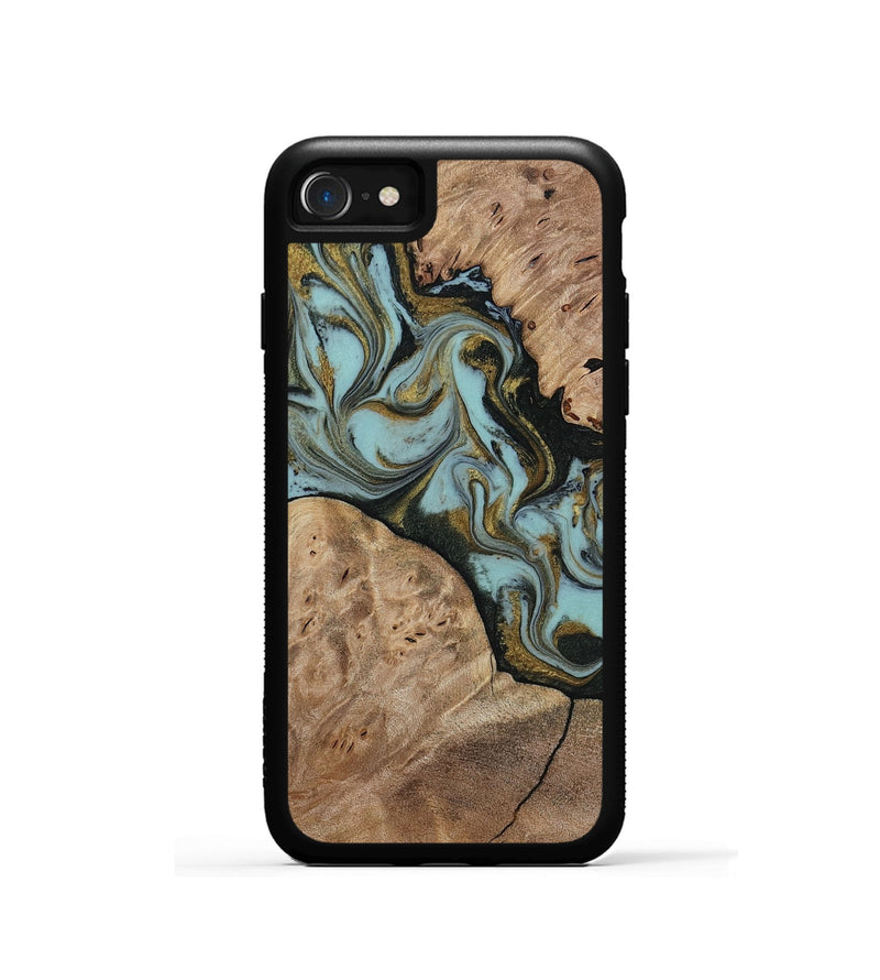 iPhone SE Wood Phone Case - Mareli (Green, 814657)