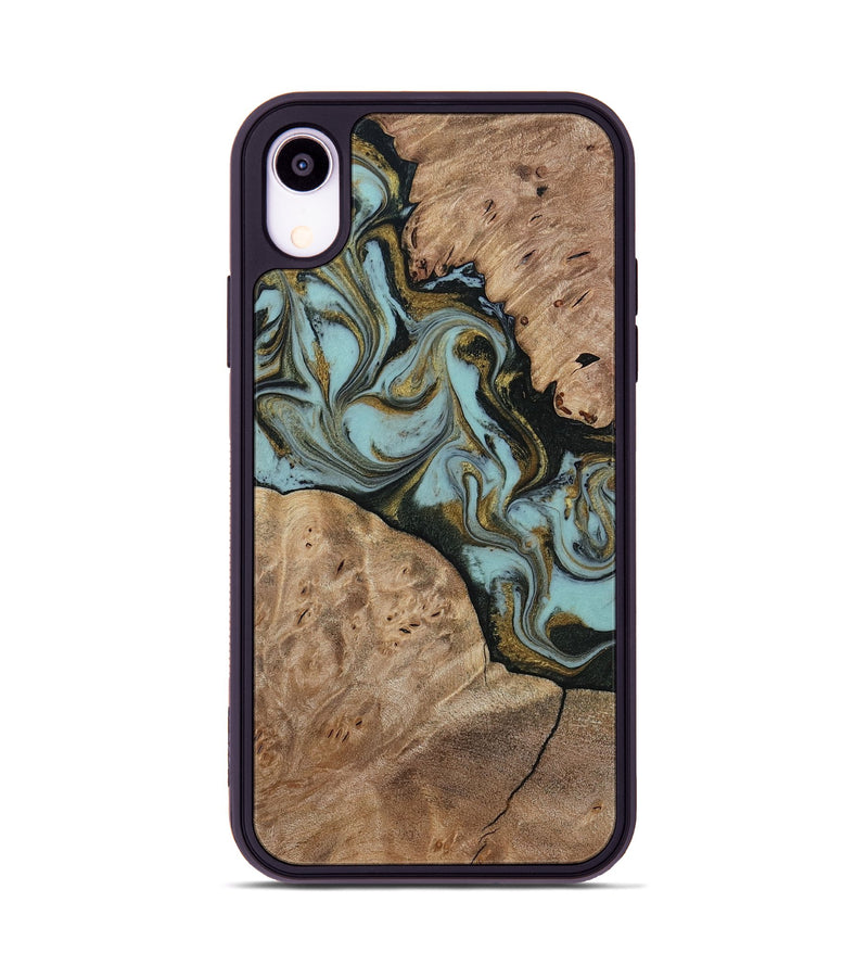 iPhone Xr Wood Phone Case - Mareli (Green, 814657)