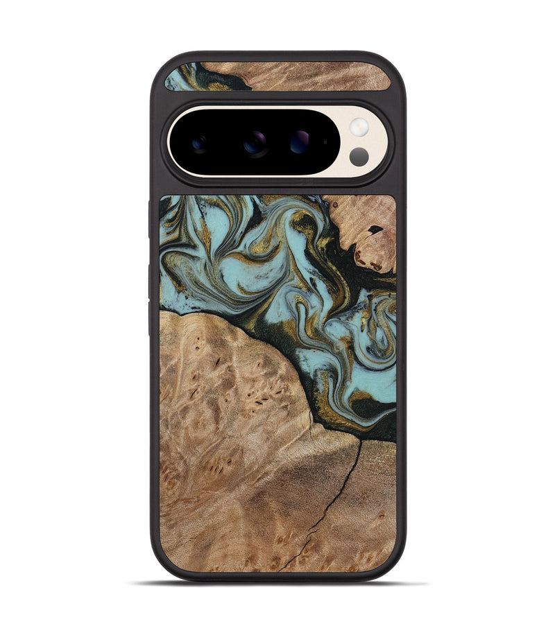 Pixel 10 Pro Wood Phone Case - Mareli (Green, 814657)