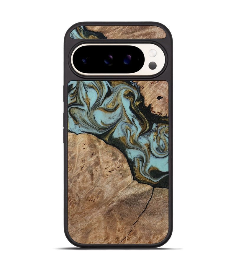 Pixel 9 Wood Phone Case - Mareli (Green, 814657)