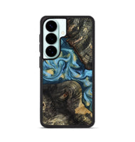 Galaxy S26 Wood Phone Case - Alize (Teal & Gold, 814700)