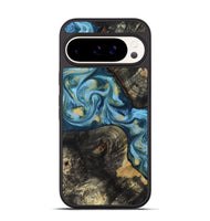 Pixel 9 Wood Phone Case - Alize (Teal & Gold, 814700)