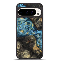 Pixel 9 Pro XL Wood Phone Case - Alize (Teal & Gold, 814700)