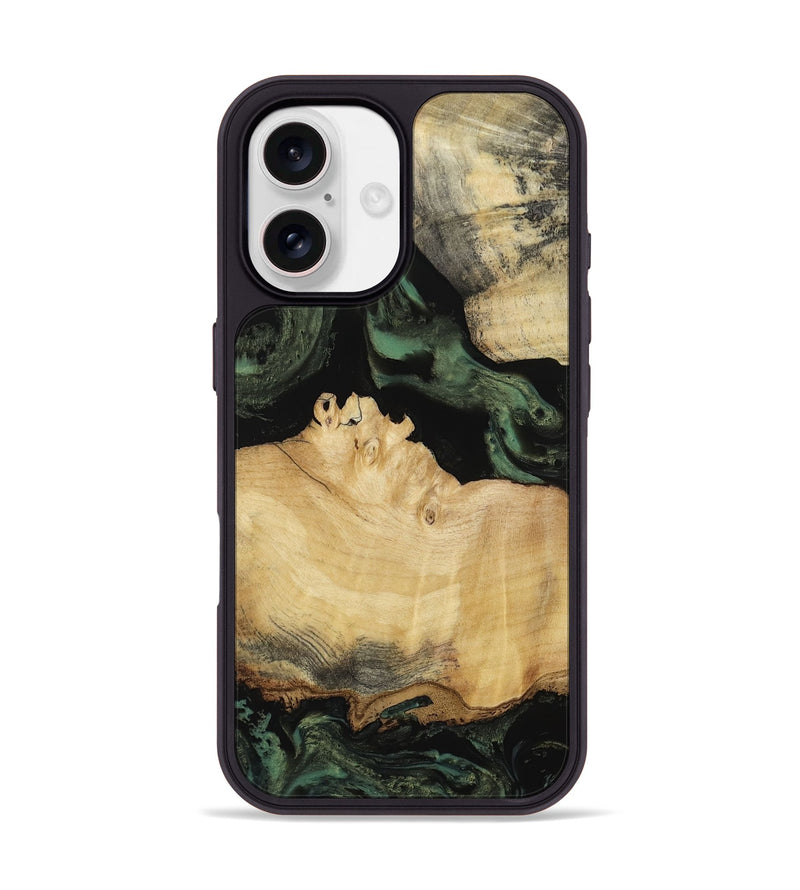 iPhone 17 Wood Phone Case - Ismael (Green, 814702)