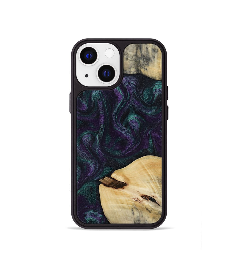 iPhone 13 mini Wood Phone Case - Ted (Purple, 814704)