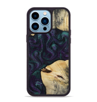iPhone 14 Pro Max Wood Phone Case - Ted (Purple, 814704)