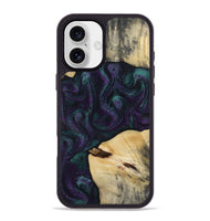 iPhone 16 Plus Wood Phone Case - Ted (Purple, 814704)