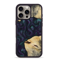 iPhone 16 Pro Max Wood Phone Case - Ted (Purple, 814704)
