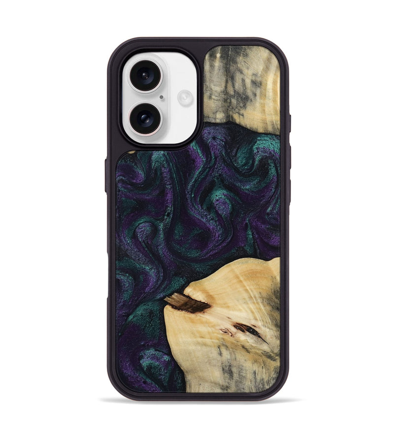 iPhone 17 Wood Phone Case - Ted (Purple, 814704)