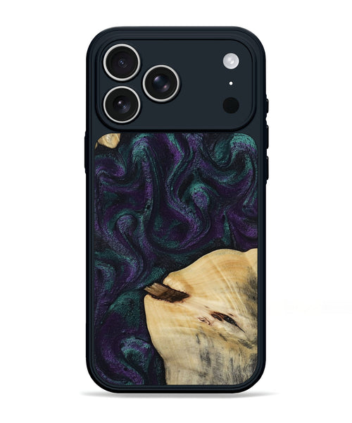 iPhone 17 Pro Max Wood Phone Case - Ted (Purple, 814704)