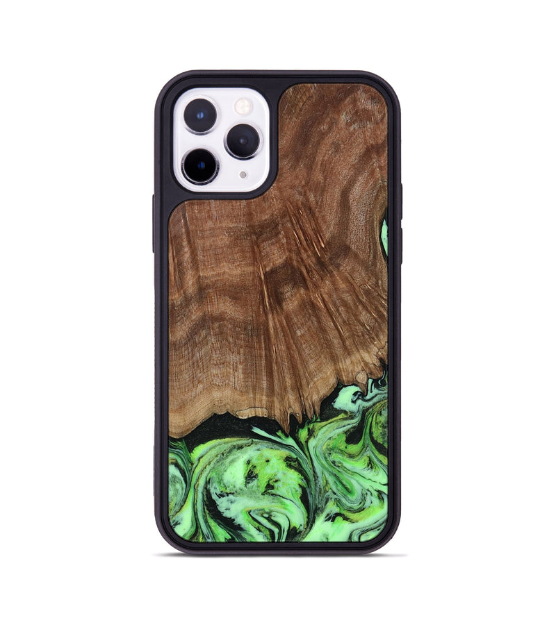 iPhone 11 Pro Wood Phone Case - Lynda (Green, 814705)
