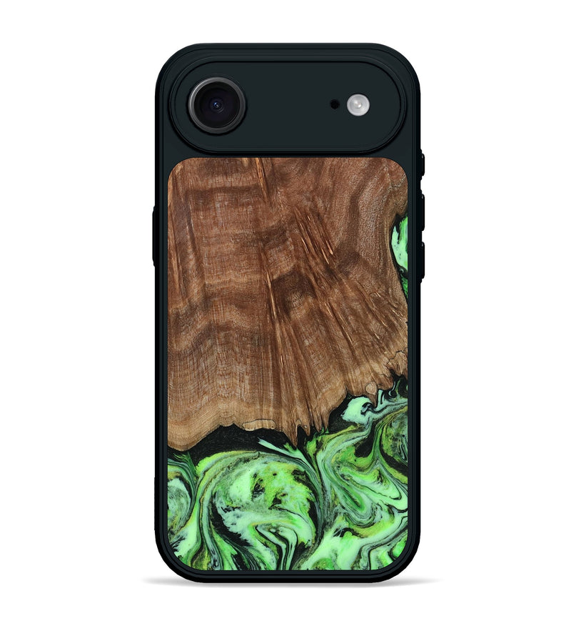 iPhone 17 Air Wood Phone Case - Lynda (Green, 814705)