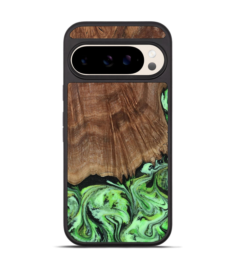 Pixel 10 Pro Wood Phone Case - Lynda (Green, 814705)