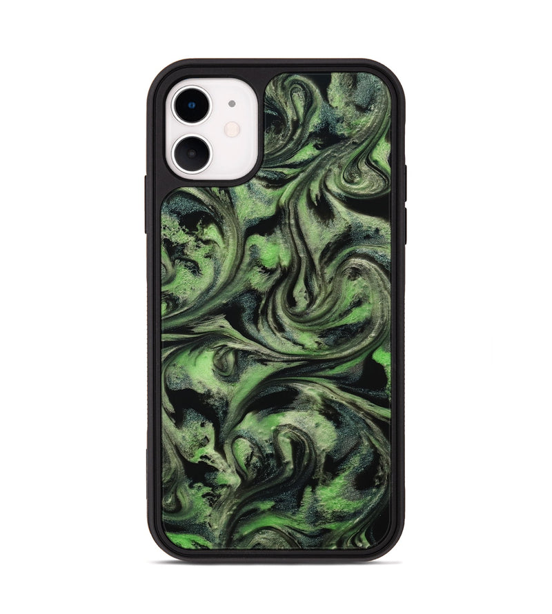 iPhone 11 ResinArt Phone Case - Alessia (Green, 814710)