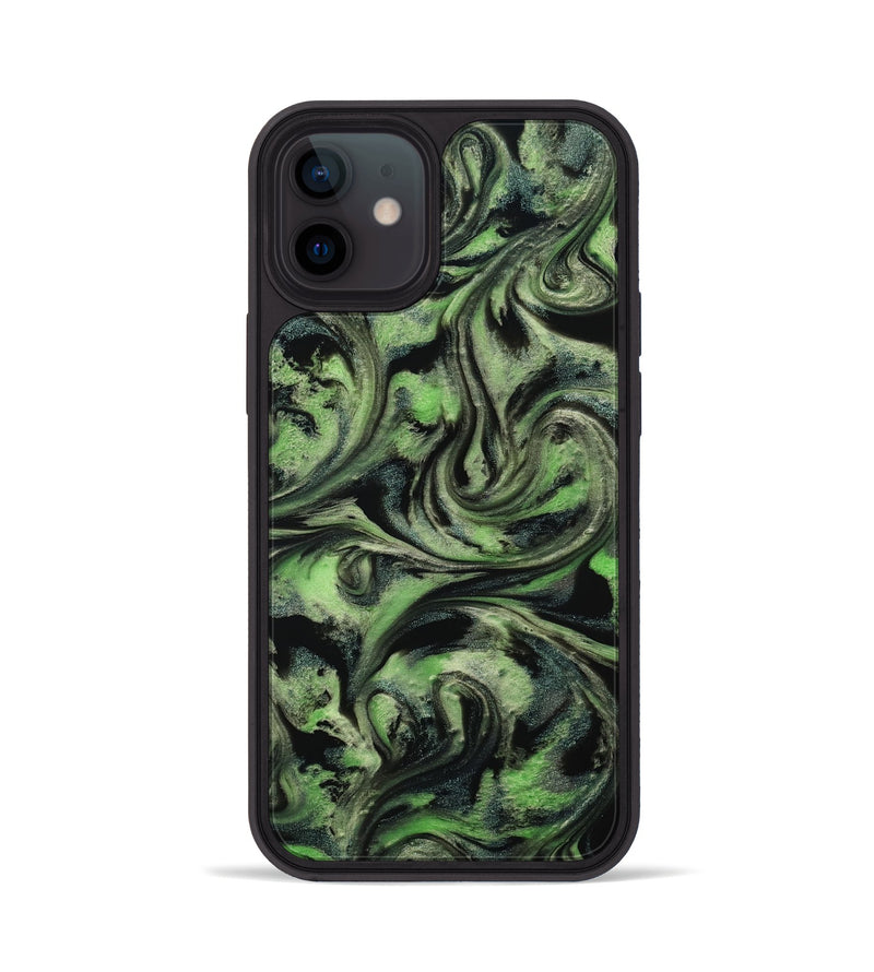 iPhone 12 ResinArt Phone Case - Alessia (Green, 814710)