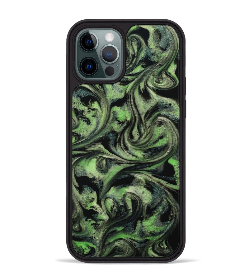 iPhone 12 Pro Max ResinArt Phone Case - Alessia (Green, 814710)