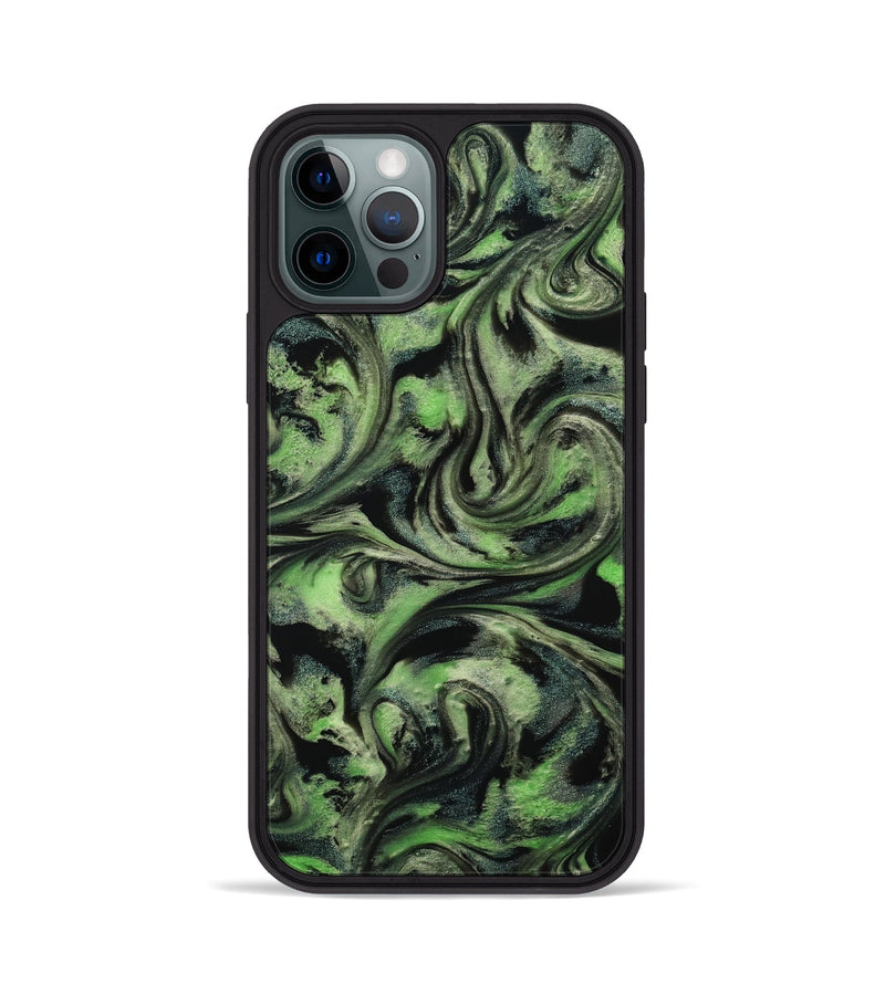 iPhone 12 Pro ResinArt Phone Case - Alessia (Green, 814710)
