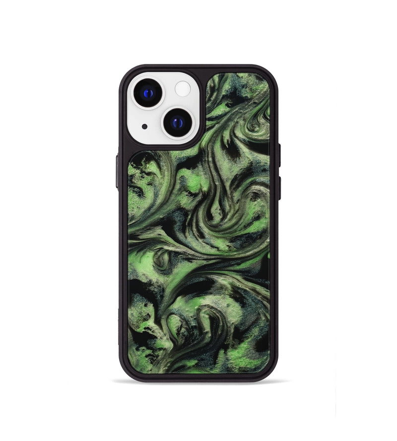 iPhone 13 mini ResinArt Phone Case - Alessia (Green, 814710)