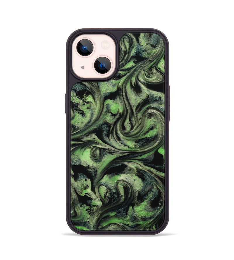 iPhone 14 ResinArt Phone Case - Alessia (Green, 814710)
