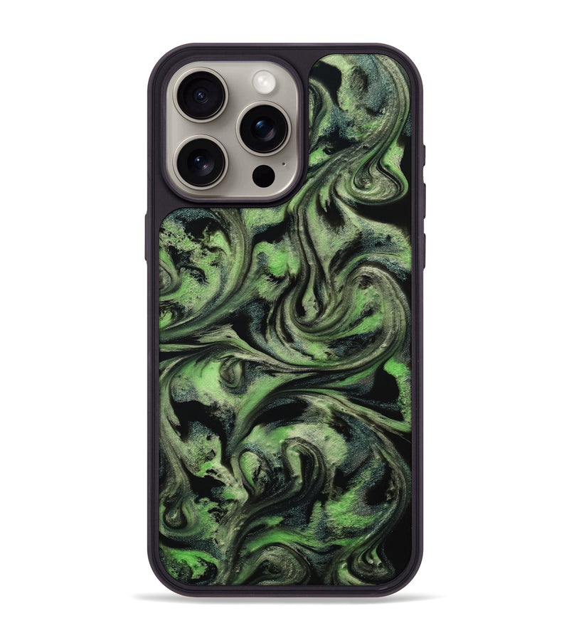 iPhone 15 Pro Max ResinArt Phone Case - Alessia (Green, 814710)