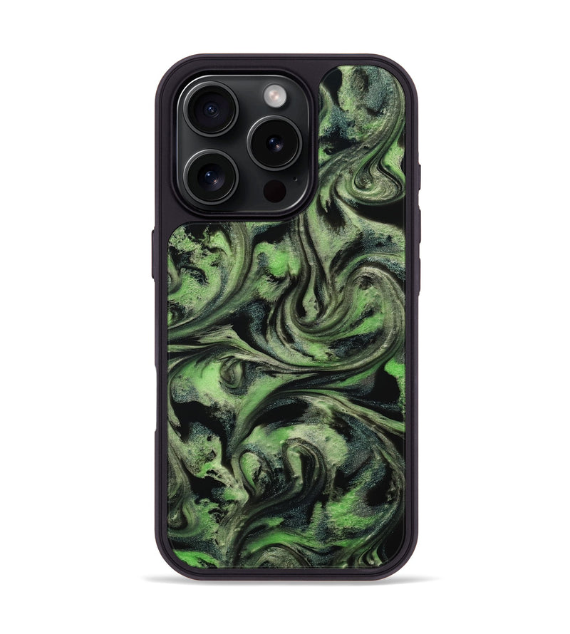 iPhone 16 Pro ResinArt Phone Case - Alessia (Green, 814710)