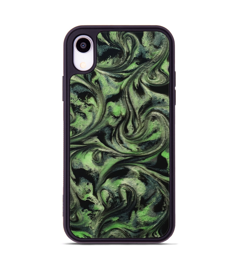 iPhone Xr ResinArt Phone Case - Alessia (Green, 814710)