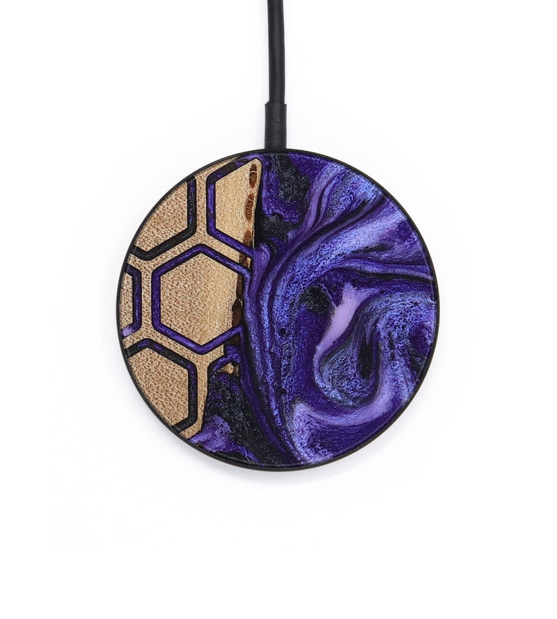 Circle Wood Wireless Charger - Mamie (Pattern, 814723)