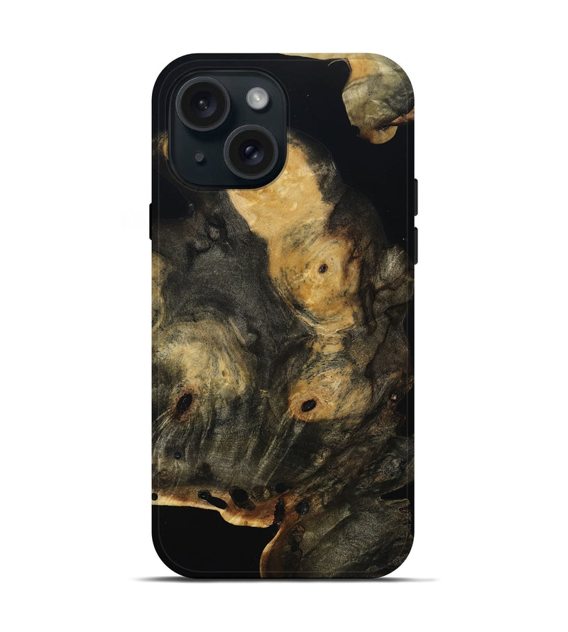 iPhone 15 Wood Live Edge Phone Case - Shannan (Wood Burl, 814770)
