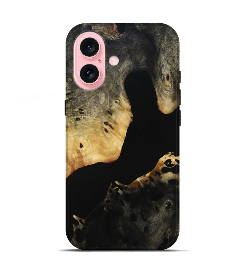 iPhone 16 Wood Live Edge Phone Case - Elzie (Wood Burl, 814771)
