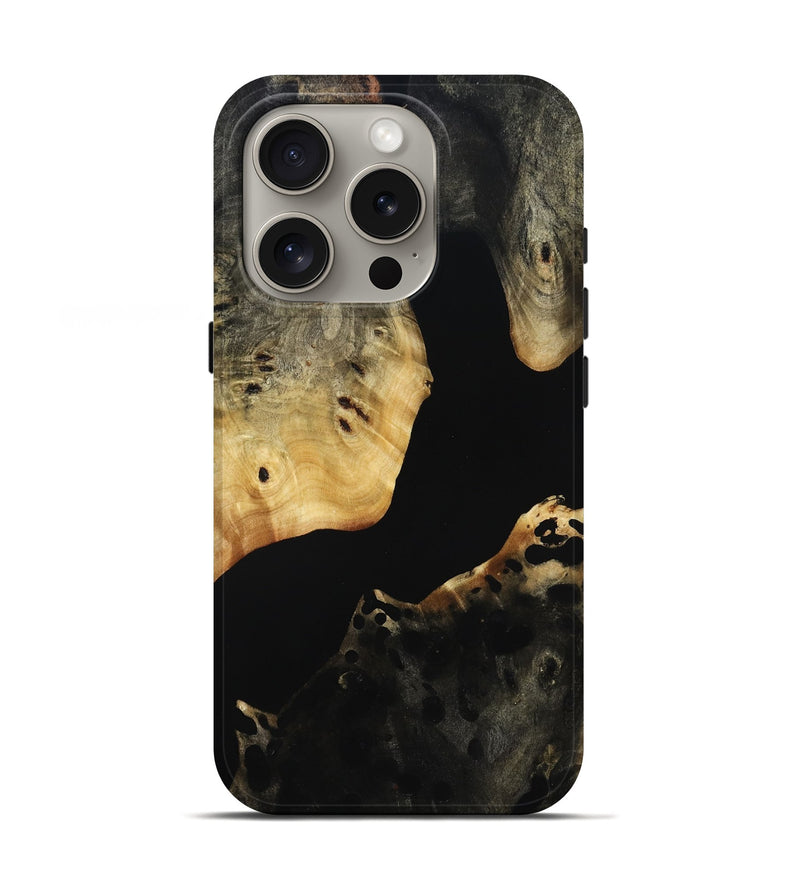 iPhone 16 Pro Wood Live Edge Phone Case - Elzie (Wood Burl, 814771)