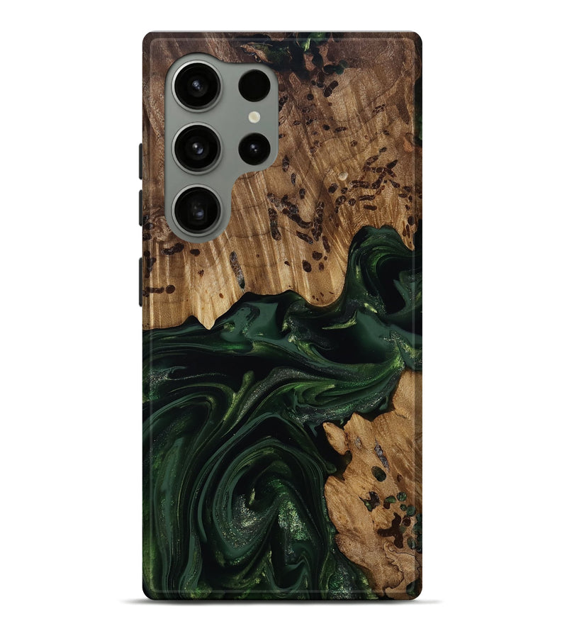 Galaxy S24 Ultra Wood Live Edge Phone Case - Brant (Green, 814773)