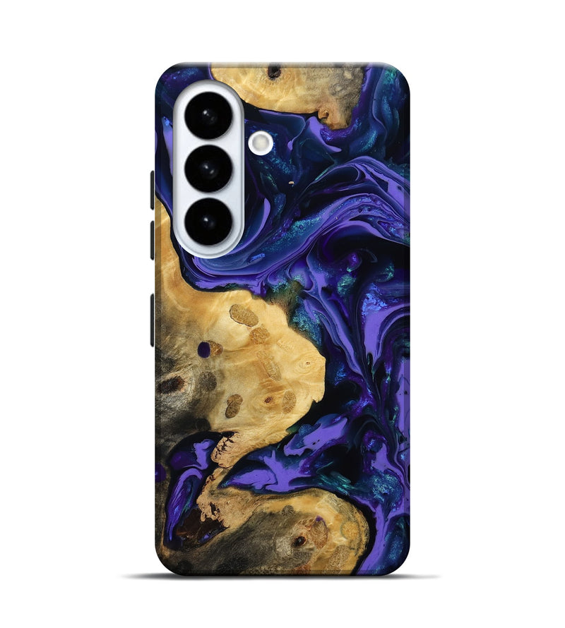 Galaxy S26 Wood Live Edge Phone Case - Gauge (Purple, 814775)