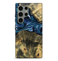 Galaxy S24 Ultra Wood Live Edge Phone Case - Leo (Blue, 814784)