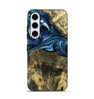 Galaxy S25 Wood Live Edge Phone Case - Leo (Blue, 814784)