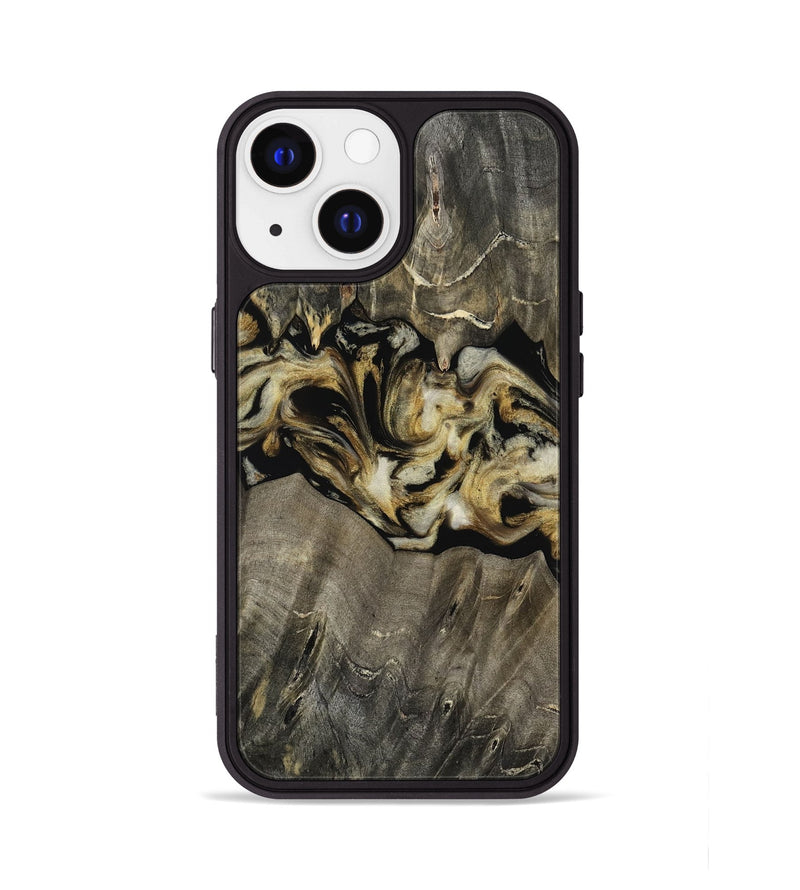 iPhone 13 Wood Phone Case - Angeles (Black & White, 814794)