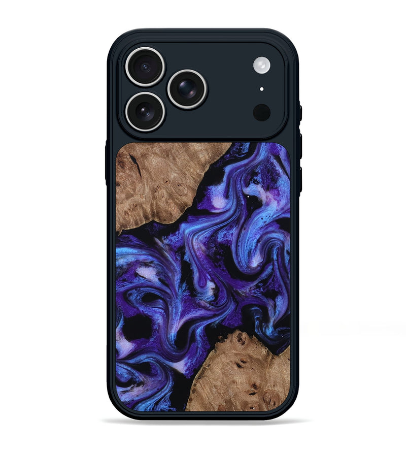 iPhone 17 Pro Max Wood Phone Case - Dashawn (Purple, 814797)